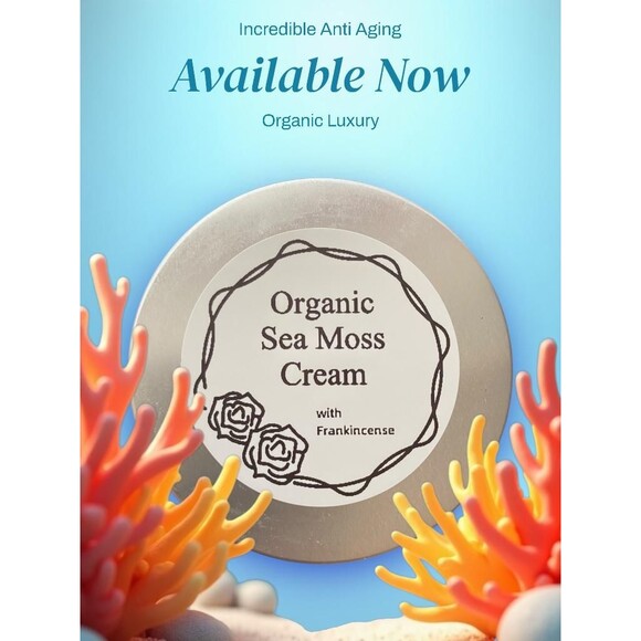 Organic Sea Moss Cream with Frankincense, Intense Moisture - Picture 8 of 10